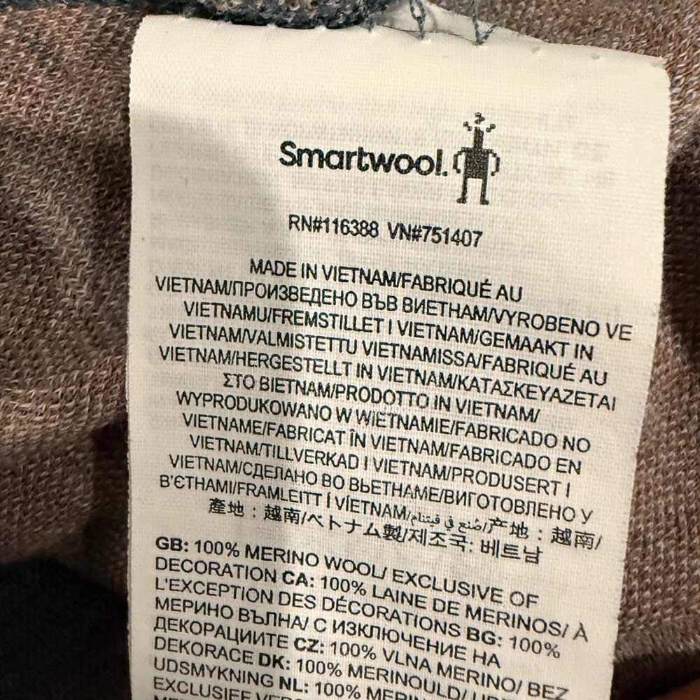 Smartwool Womens Merino Wool Floral Classic Base Layer Long Sleeve Gorpecore L - Picture 9 of 9